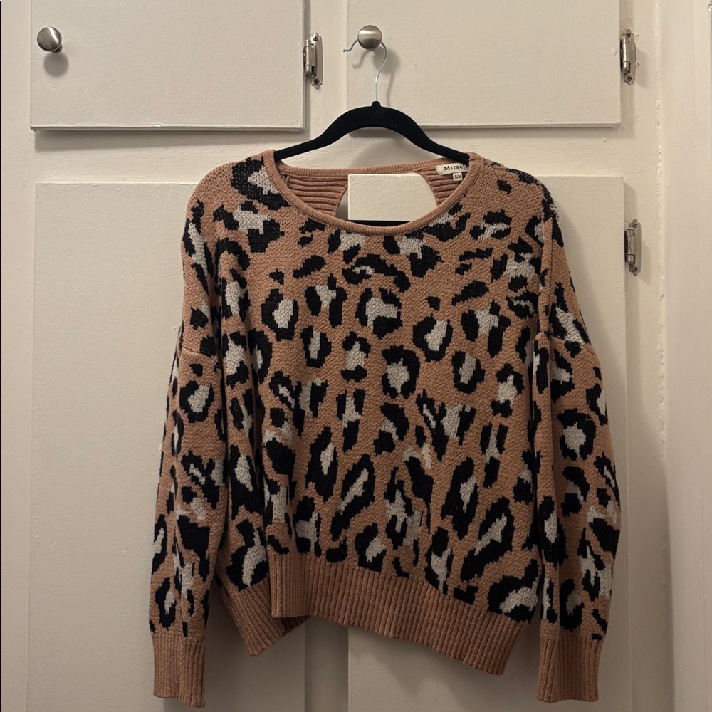 Miracle Tan and Black Knit Top